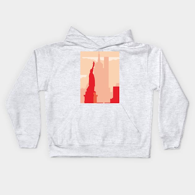 NYC city Kids Hoodie by Imordinary